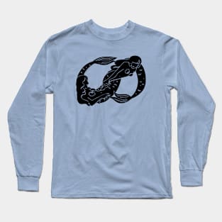 Gay Infinity Mermaids- Black Long Sleeve T-Shirt